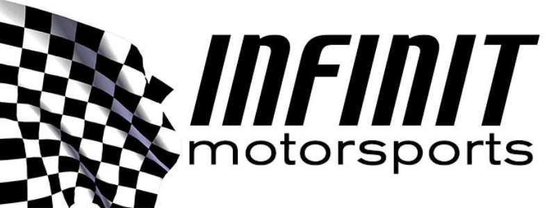 Checkered flag, text "INFINIT Motorsports"