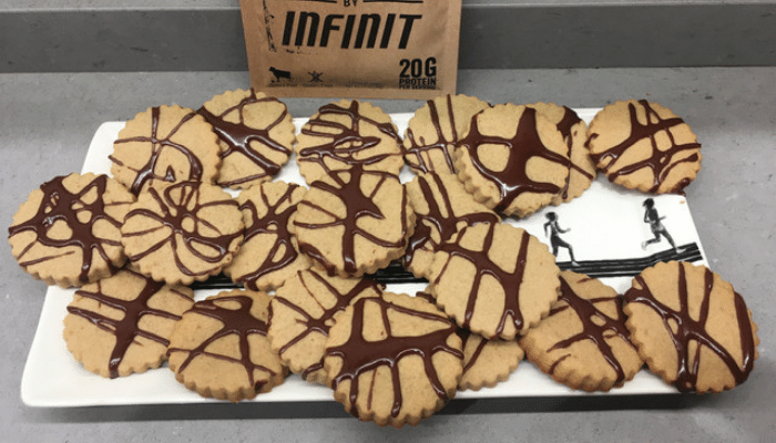 Cold Brew Shortbread Cookies on a plate